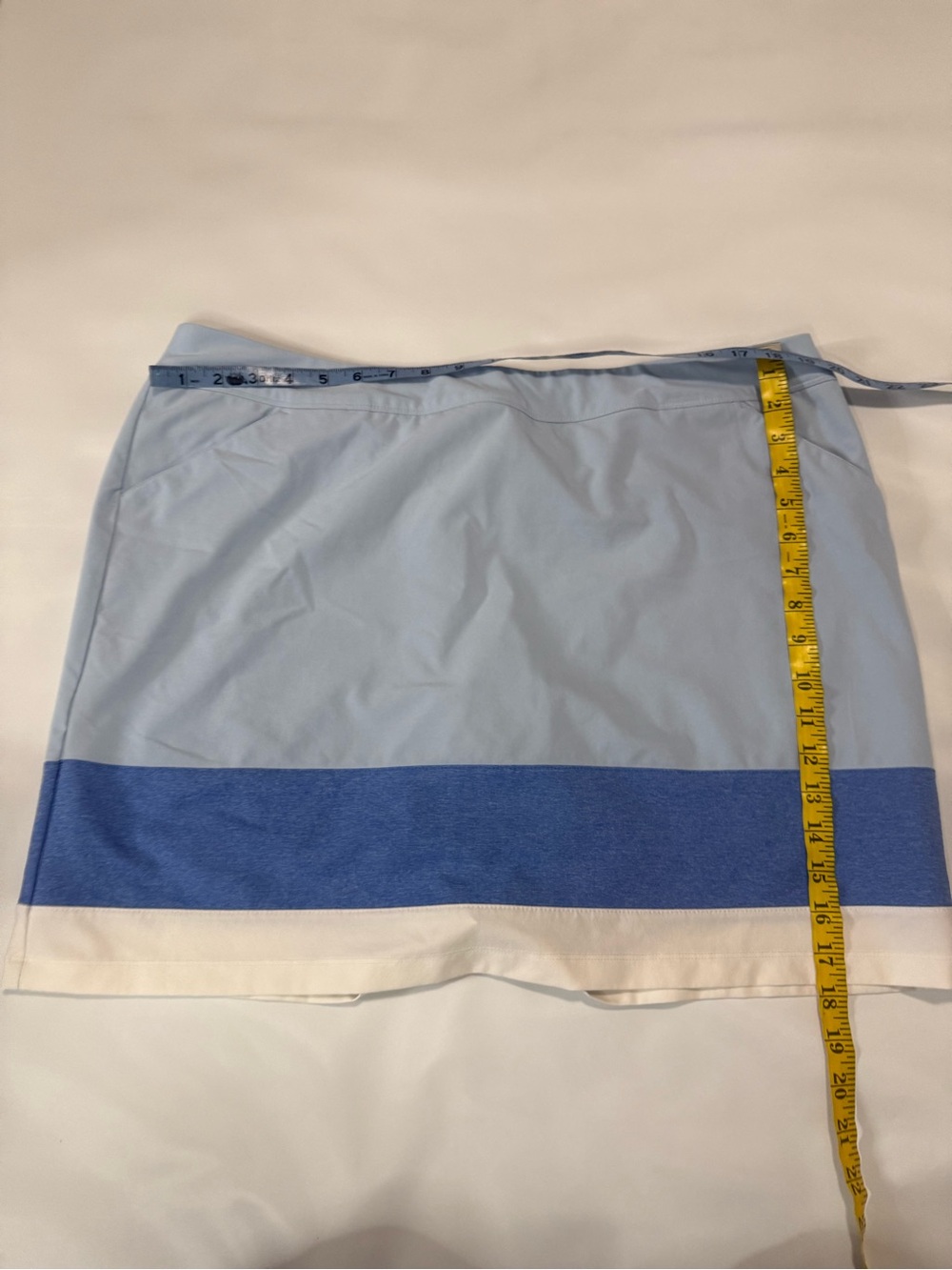 adidas Light Blue Athletic Skort with Royal Blue and White Bands in size XL - Picture 8 of 12